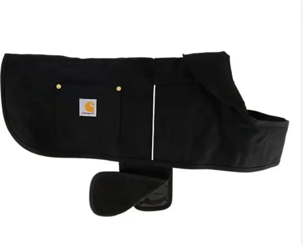 Carhartt Black Waterproof Weather Resist Jacket for Dogs Adjustable Sz Med NWOT